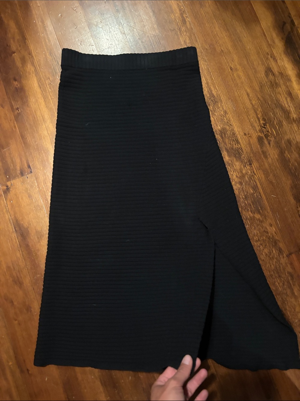Women’s cotton silk and cashmere knit skirt